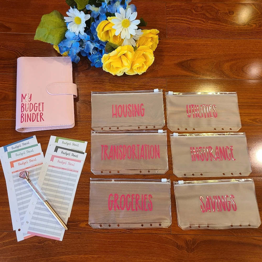 Pink My Budget Binder Gift Set